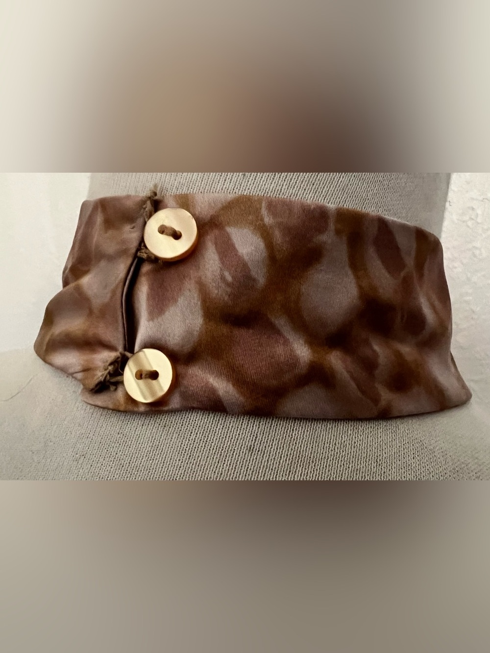 Victoria's Secret Brown Reptile-Print Silk Halter Top - Picture 9 of 10
